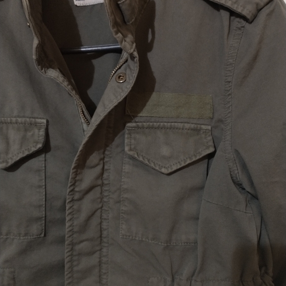 **Zara Woman**Slim Cropped Military Style Jacket. Olive Drab.Size S - Picture 9 of 11
